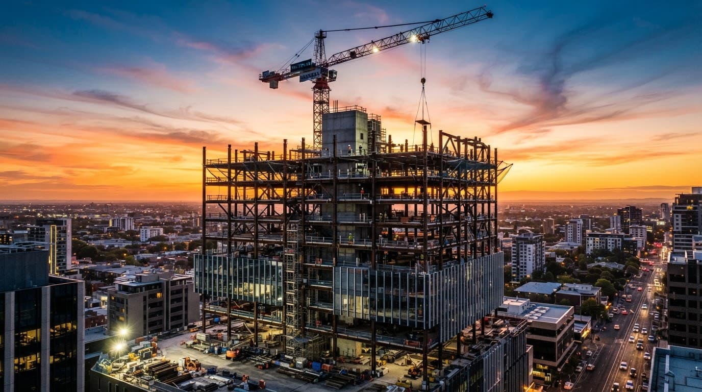 Commercial High Rise Tower & Steel Construction